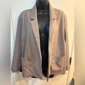 EILEEN FISHER Ponte Open Front Cardigan Blazer Jacket Women’s Size Medium